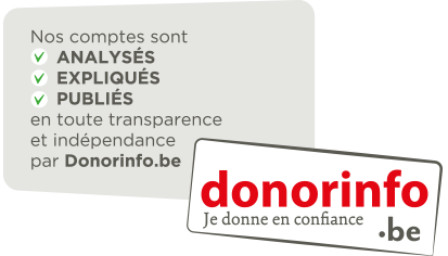 Logo de  Donorinfo. Cette fondation analyse, explique et publie les comptes du Resto du Cœur de  Liège en toute transparence et indépendance.